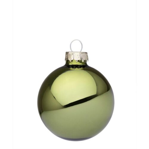 Palla di Natale in vetro verde lucido - Mirto - Il Natale è la festa più attesa dell'anno. Per questo motivo adoriamo offrir