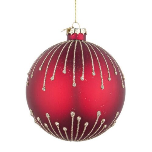 Palla di Natale in vetro con glitter - Amber - Il Natale è la festa più attesa dell'anno. Per questo motivo adoriamo offrirt