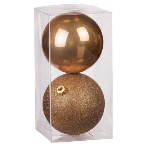Set 2 palle di Natale 12 cm - Set palle di Natale contenente 2 pezzi. Ideali per decorare la tua casa ma soprattutto il tuo