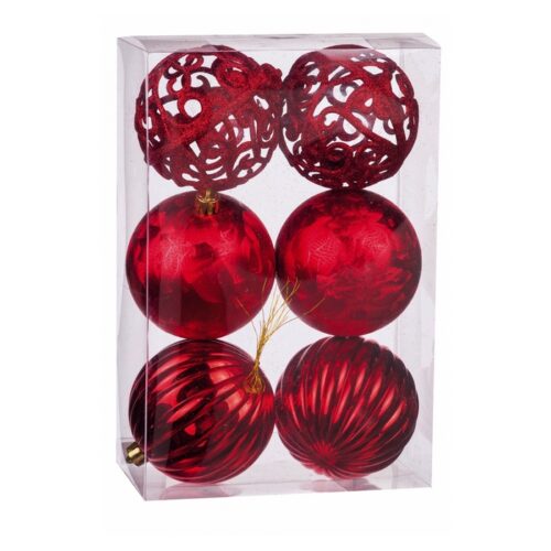 Set 6 palle di Natale 10 cm - Set palle di Natale contenente 6 pezzi. Ideali per decorare la tua casa ma soprattutto il tuo