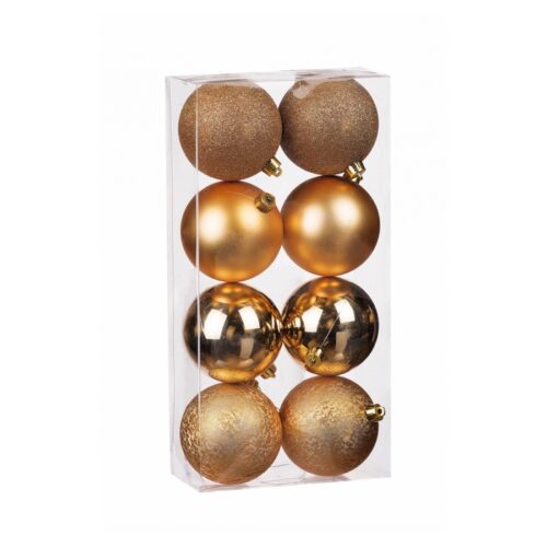 Set 8 palle di Natale 8 cm - Set palle di Natale contenente 8 pezzi. Ideali per decorare la tua casa ma soprattutto il tuo a