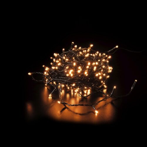Catena 240 LED effetto fiamma interno/esterno champagne - Luci, colori, suoni e decorazioni natalizie caratterizzano la fest
