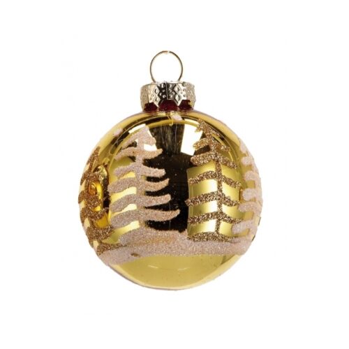 Palla di Natale in vetro 6 cm - Pallina di Natale ideale per arredare il tuo albero natalizio nei periodi di festa o da appe