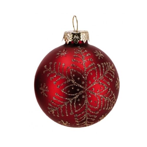 Palla di Natale in vetro 6 cm - Pallina di Natale ideale per arredare il tuo albero natalizio nei periodi di festa o da appe