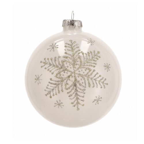 Palla di Natale in vetro 10 cm - Pallina di Natale ideale per arredare il tuo albero natalizio nei periodi di festa o da app