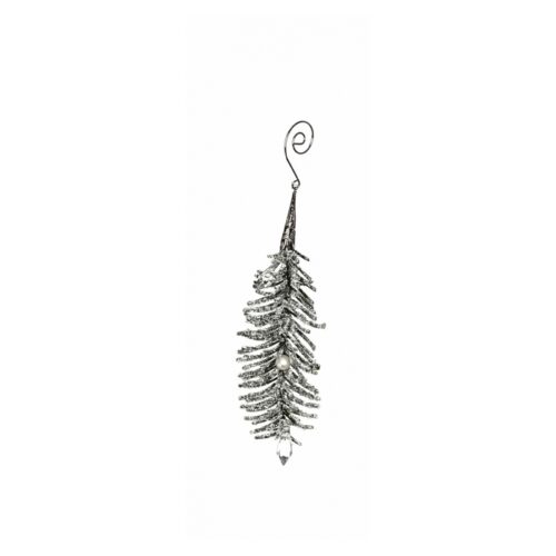 Ramoscello natalizio con perline 18 cm - Ramoscello natalizio con perle ideale per decorare la tua casa durante il periodo d