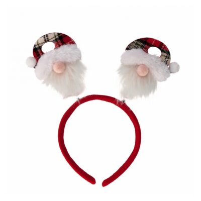 Cerchietto natalizio con babbo - Cerchietto natalizio da poter utilizzare durante le vostre cene con la vostra famiglia e am