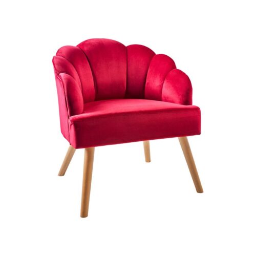 Poltrona in velluto con gambe in legno - Cloud - Le sedute di Novità Home sono il mix perfetto tra design e comfort. Un conn