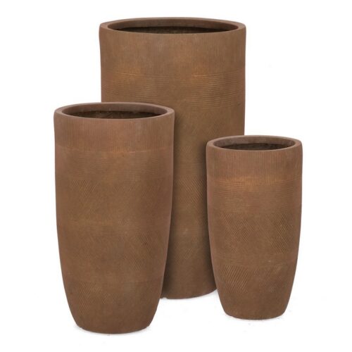 Porta vaso tondo alto - Rusty - Se ami decorare i tuoi spazi interni ed esterni con oggetti di design dallo stile ricercato