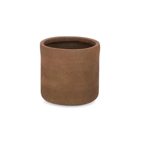 Porta vaso cilindrico basso - Rusty - Se ami decorare i tuoi spazi interni ed esterni con oggetti di design dallo stile rice