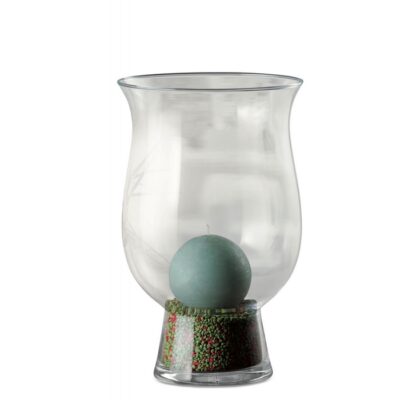 Vaso in vetro Kelis - Vaso Kelis realizzato in vetro. Ideale come accessorio di arredamento per inserire fiori o piante all'
