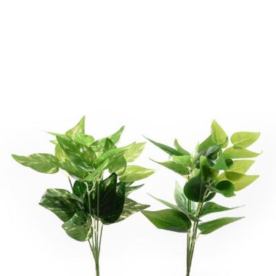 Rametto pick foglie verdi artificiali - Rametto pick foglie verdi ideale per decorazioni e composizioni da creare al centro
