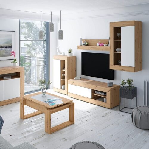 MOBILE TV 2 ANTE - Se vuoi che il tuo soggiorno abbia un'atmosfera moderna e unica, questo mobile TV in stile nordico divent