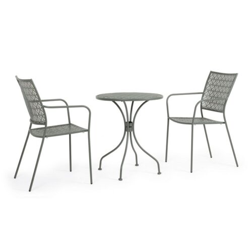 Tavolino da giardino rotondo in acciaio 60 cm - Lizette - Il tavolino Lizette a marchio Bizzotto, è realizzato con una solid