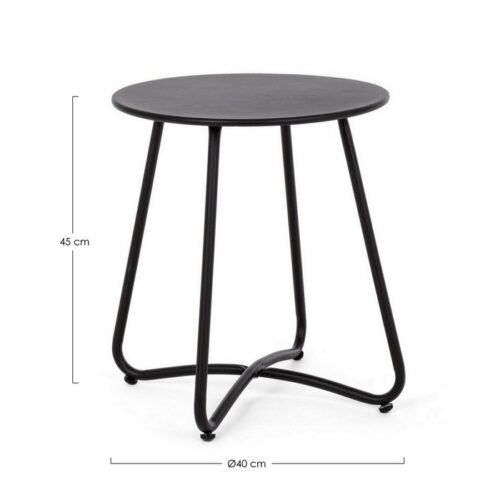Tavolino da giardino 40 cm in metallo - Wissant - Il tavolino Wissant a marchio Bizzotto, è realizzato con una solida strutt