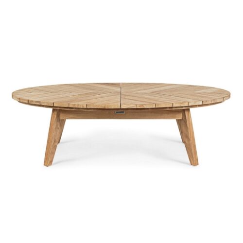 Tavolino da giardino in legno ovale - Coachella - Coachella di Bizzotto è un tavolino fisso dal design moderno, perfetto per