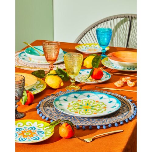 Set piatti da tavola 18 pezzi in porcellana - Maghreb - Set piatti da tavola Maghreb 18 pezzi realizzati in porcellana. Fant