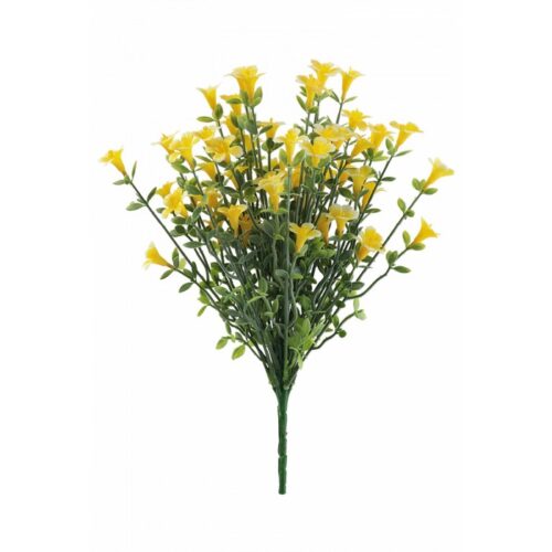 Bouquet con fiori artificiali decorativo - Bouquet con fiori decorativo ideale per decorare con un tocco di verde la tua cas