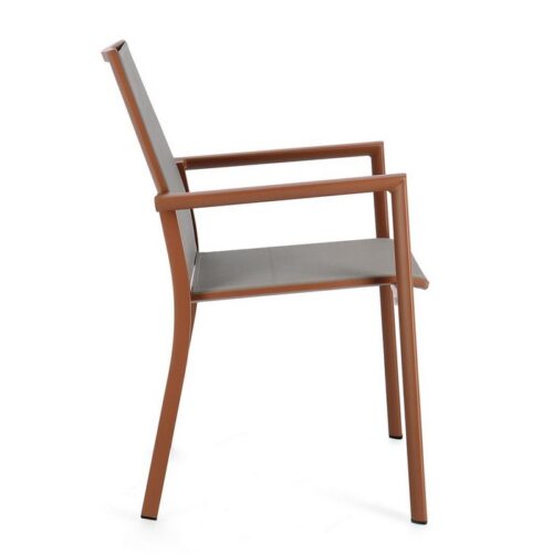 Sedia da giardino in alluminio con braccioli - Konnor - Se stai cercando delle sedie in alluminio per il tuo spazio in veran