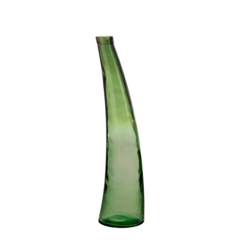 Vaso curvo in vetro - Loopy - Vaso curvo Loopy realizzato in vetro riciclato.Ottimo vaso per creare decorazioni al centro di