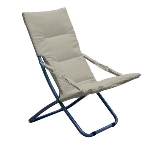 Sedia relax pieghevole in acciaio con seduta imbottita - Bedding - Fantastica sedia sdraio Relax ideale per godersi in total