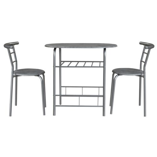 Set tavolo con 2 sedie salvaspazio in metallo e MDF - Manchester - Il Set Tavolo e 2 Sedie Manchester è la scelta ideale per