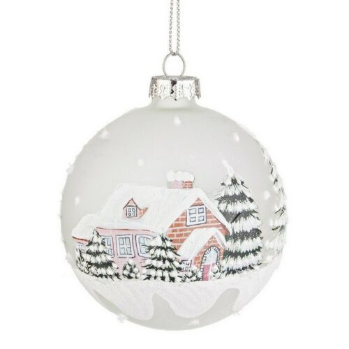 Palla di Natale in vetro con villaggio - Village - Il Natale è la festa più attesa dell'anno. Per questo motivo adoriamo off