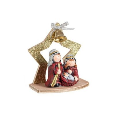 Decorazione natalizia nativita' in ceramica con stella - Nazareth - Decorazione natalizia, idea regalo capanna con natività