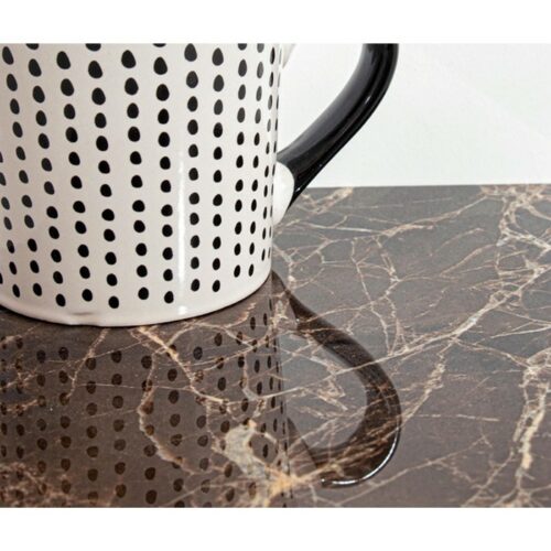 Tavolo allungabile in alluminio con piano effetto marmo - Briva - Tavolo allungabile Briva è un’elegante e funzionale soluzi