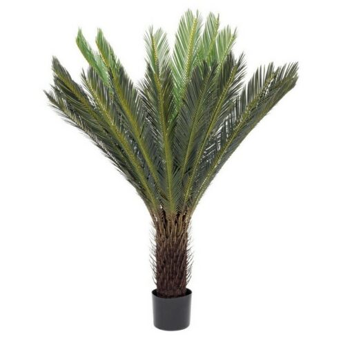 Pianta di palma artificiale con vaso 120 cm - Cycas - Pianta Palma Cycas con vaso bellissima pianta artificiale. Grazie alla