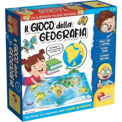 I'm a Genius Il gioco della geografia - Il gioco della geografia I'm Genius per bambini è un gioco di percorso a quiz, basat