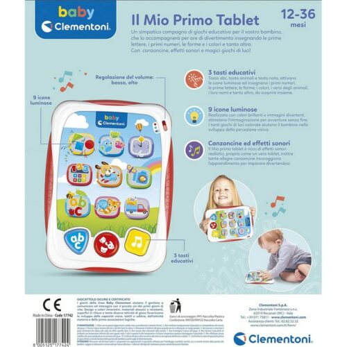 Il mio primo tablet - Clementoni - Il mio primo tablet per bambini è studiato per i più piccoli ed è ricco di canzoni, filas