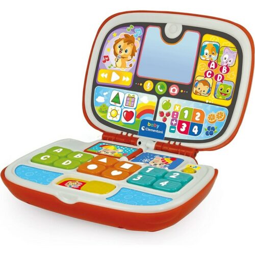 Computer Laptop Amici Animali - Clementoni - Baby laptop Amici Animali con 5 attività educative e interattive il bambino pot