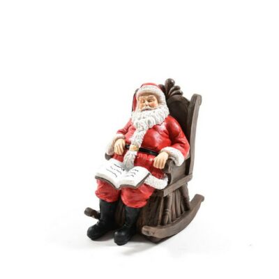 Babbo natale decorativo in resina - Babbo Natale decorativo realizzato in resina ideale per addobbare e decorare la tua casa