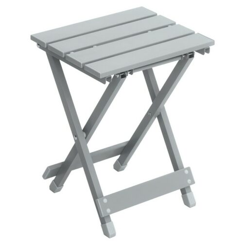 Tavolino quadrato pieghevole in alluminio - Tavolino quadrato pieghevole realizzato in alluminio. Ideale per giardino o terr