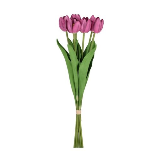 Mazzo tulipani artificiale decorativo - Alexus - Mazzo tulipani artificiale decorativo Alexus ideale per creare fantastiche